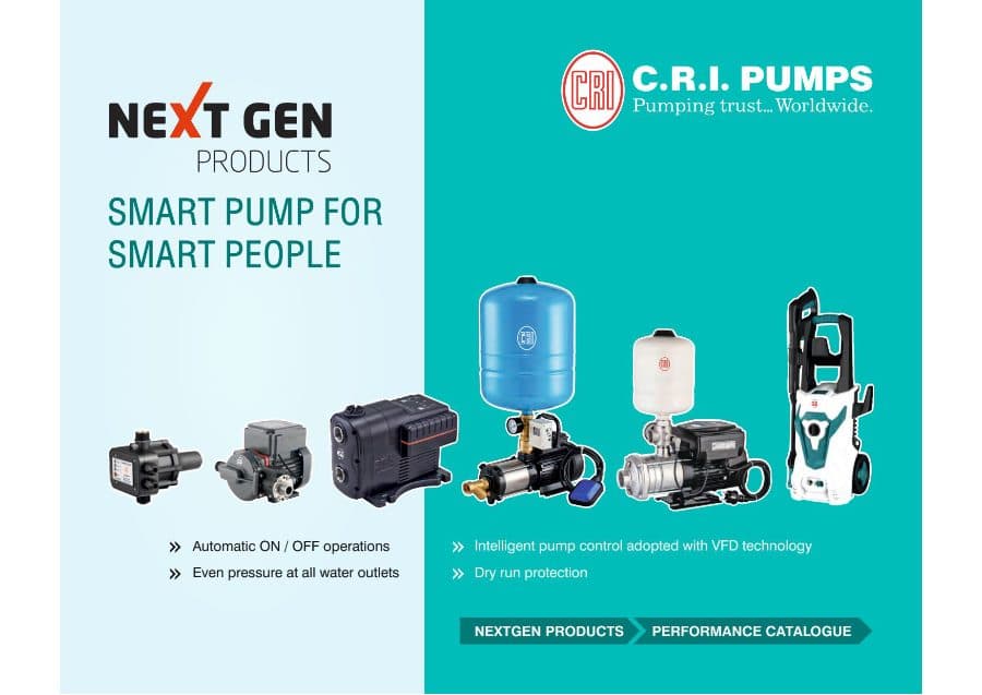Cover of the CRI Pressure Booster System performance catalogue